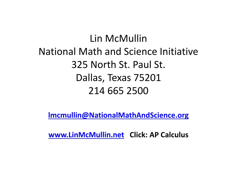 lin mcmullin