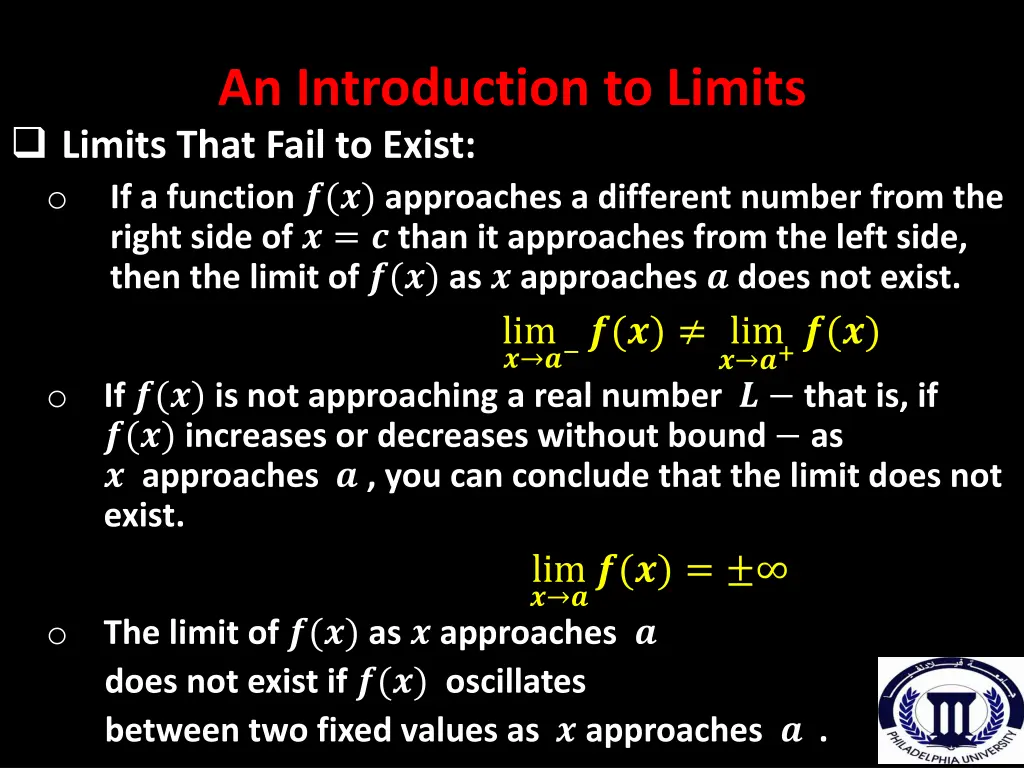 an introduction to limits limits that fail