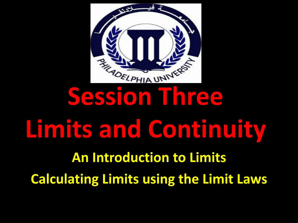 session three limits and continuity