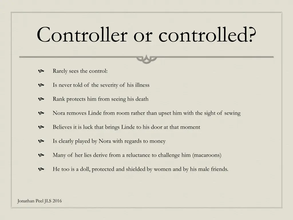 controller or controlled