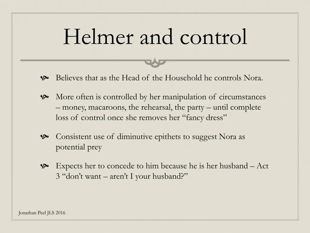 helmer and control