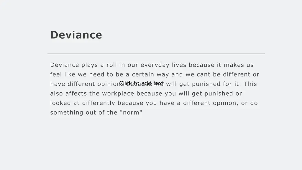 deviance