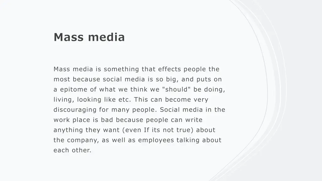mass media