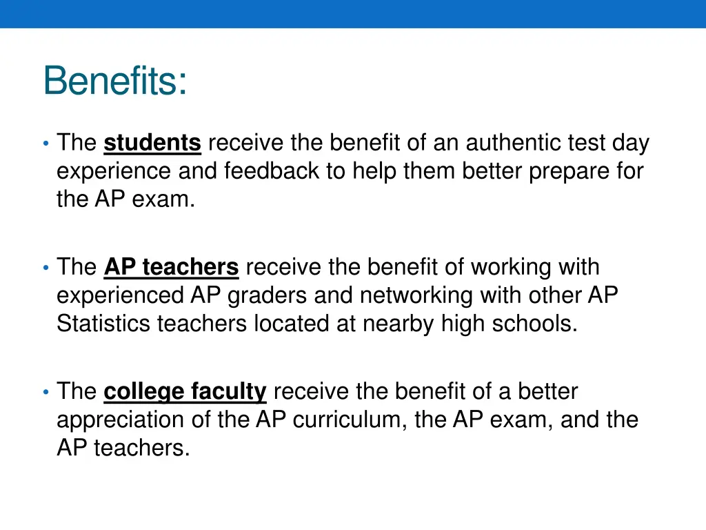 benefits