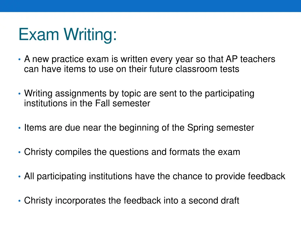 exam writing