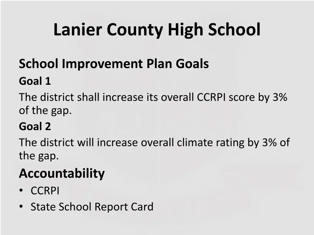 lanier county high school
