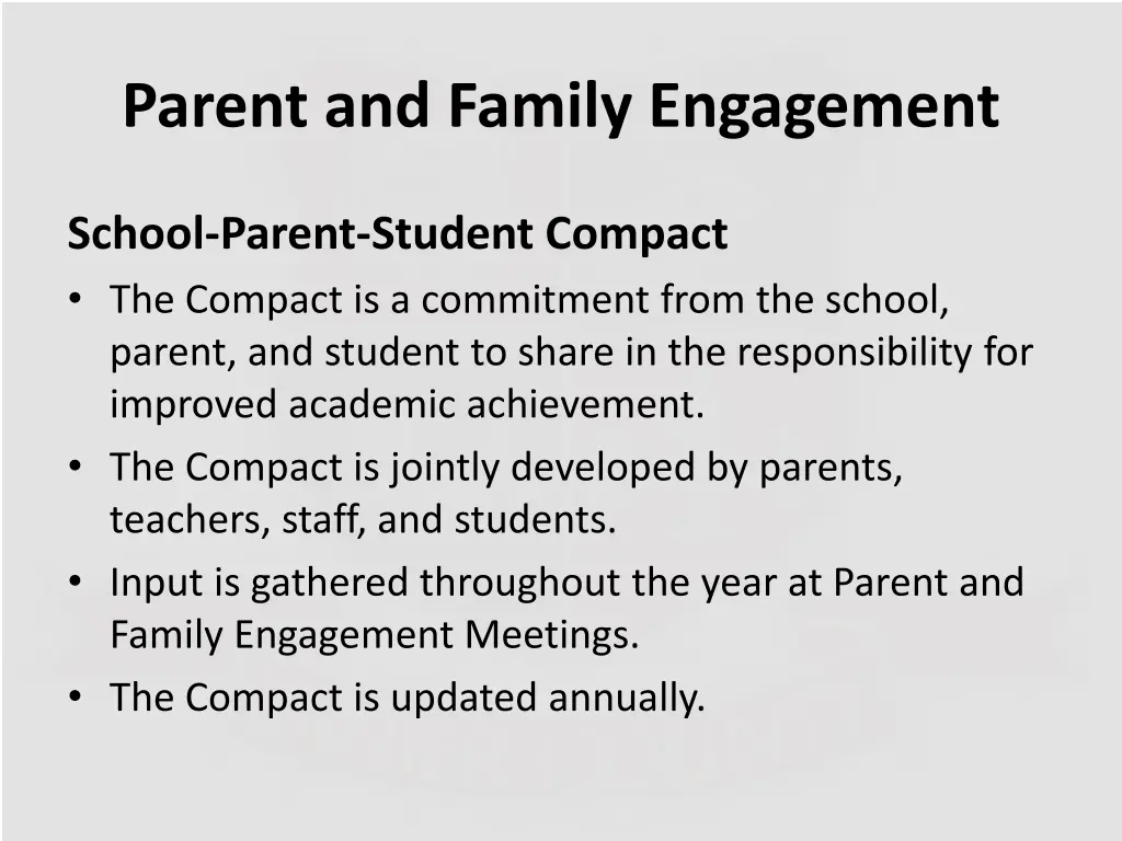 parent and family engagement 1