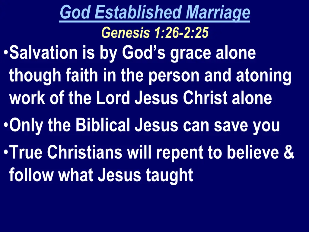 god established marriage genesis 1