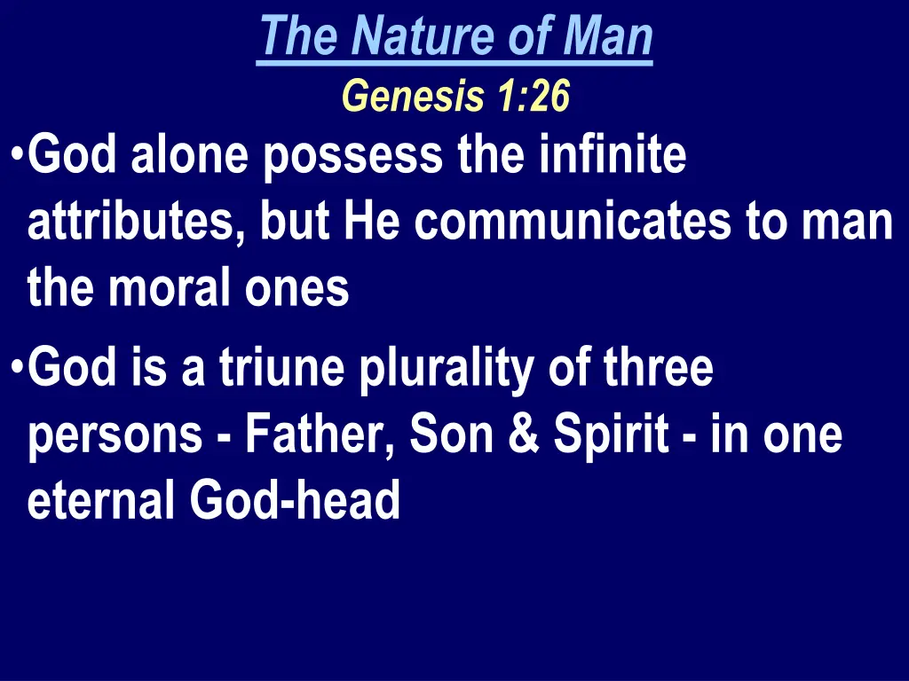 the nature of man genesis 1 26 2