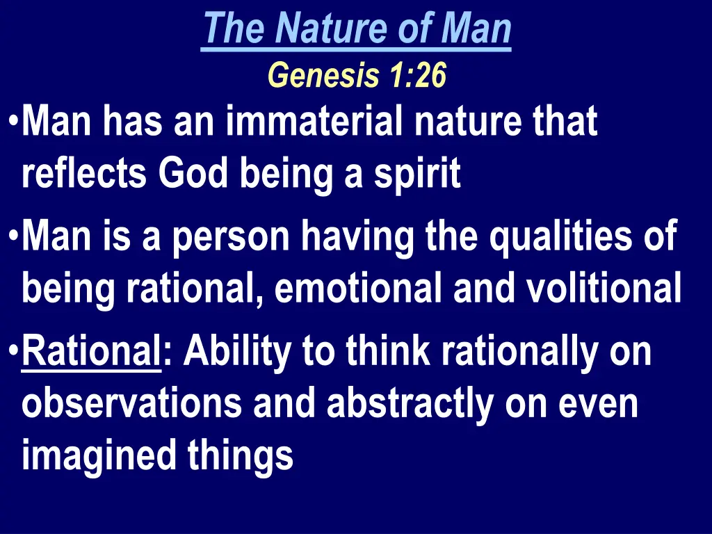 the nature of man genesis 1 26