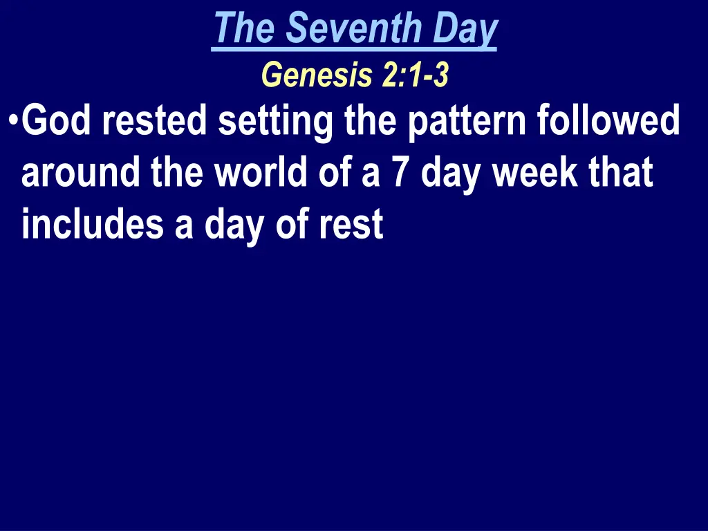 the seventh day genesis 2 1 3