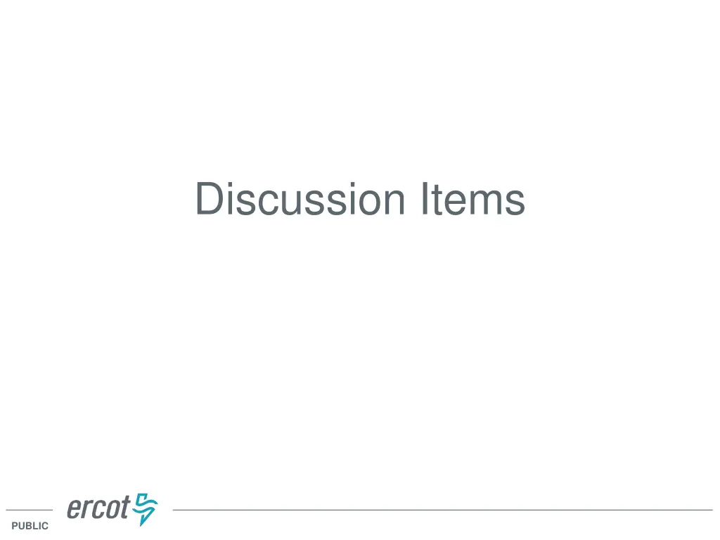 discussion items