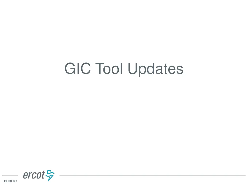 gic tool updates
