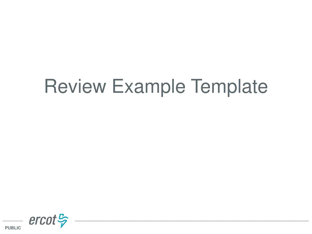 review example template