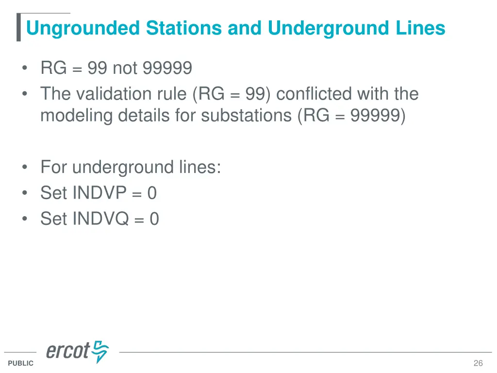 ungrounded stations and underground lines