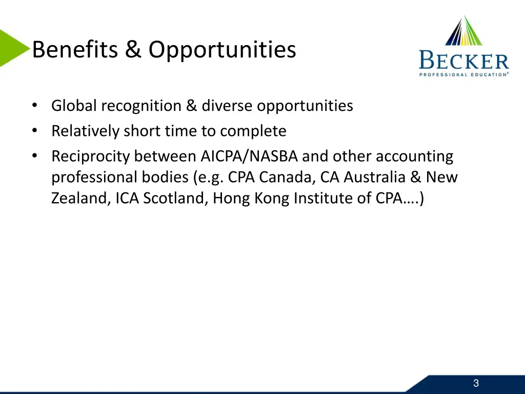 benefits opportunities