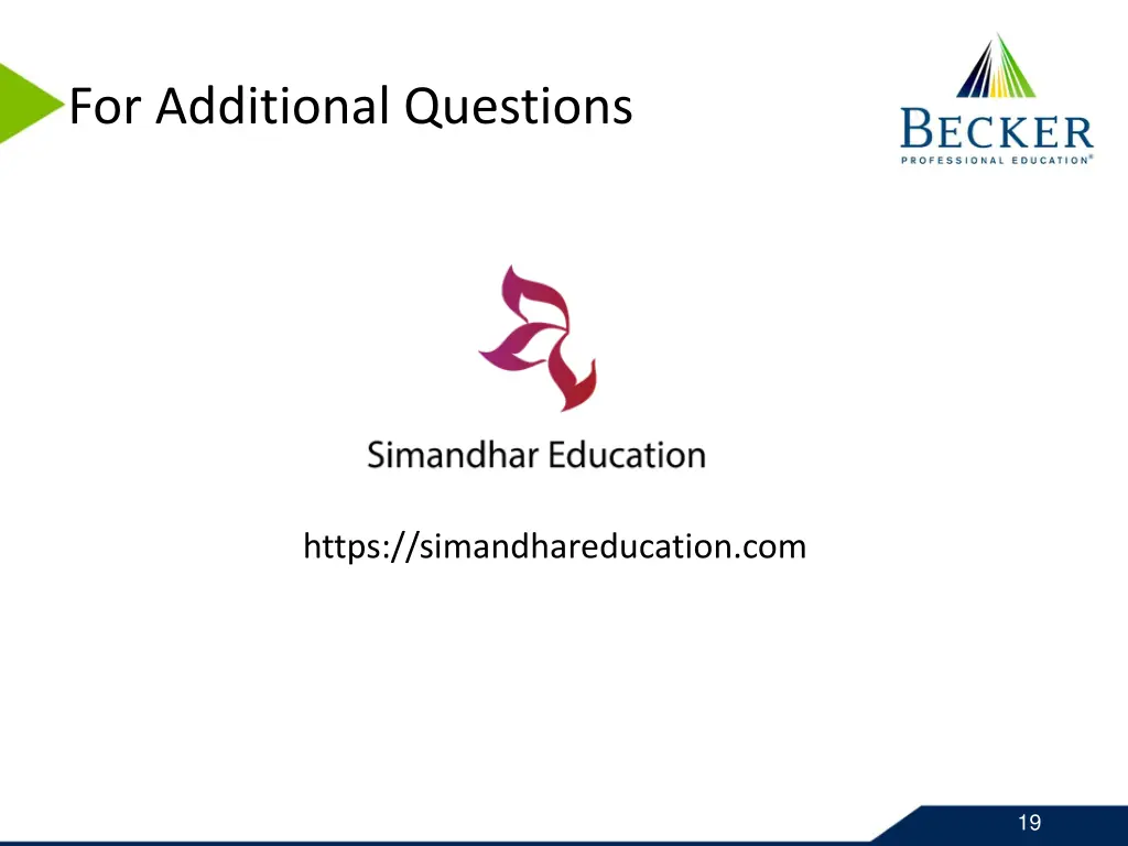 for additional questions