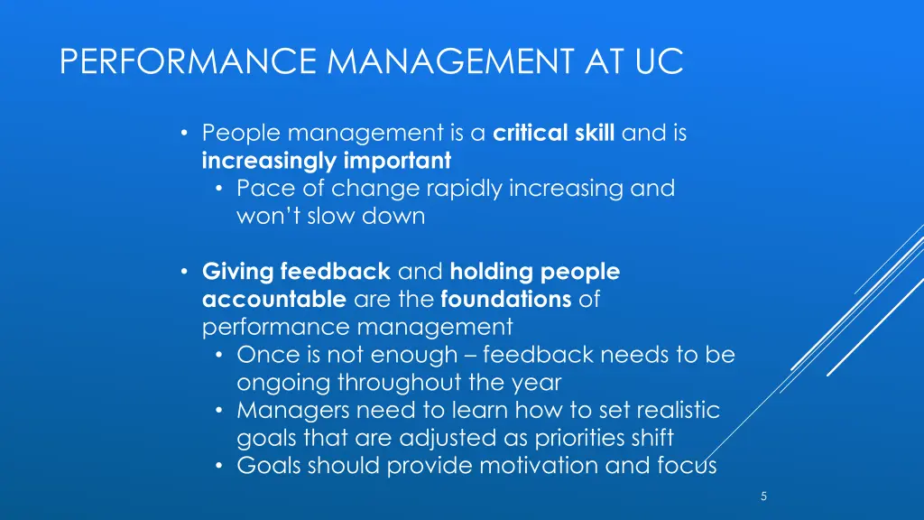 performance management at uc
