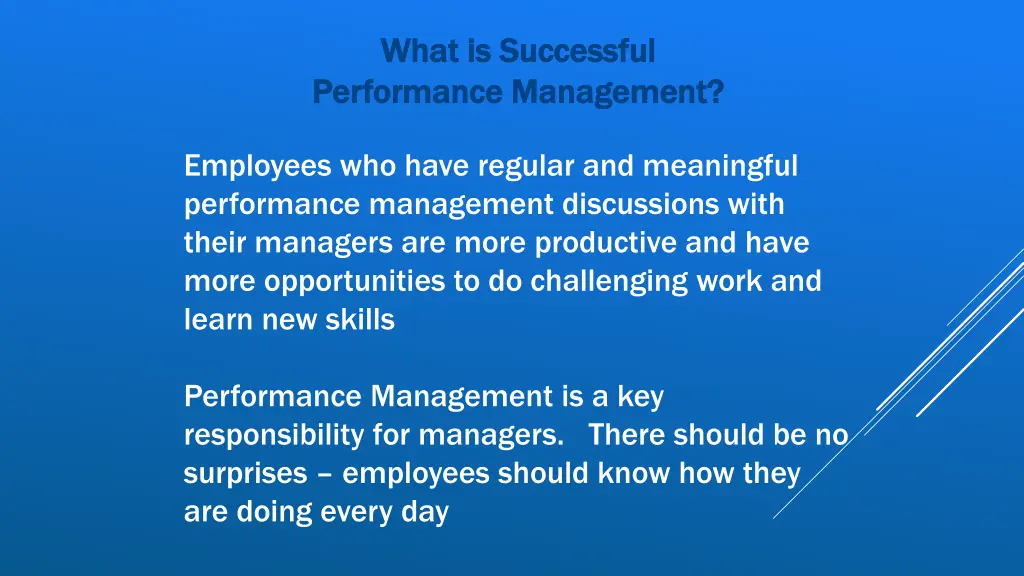 what is successful what is successful performance