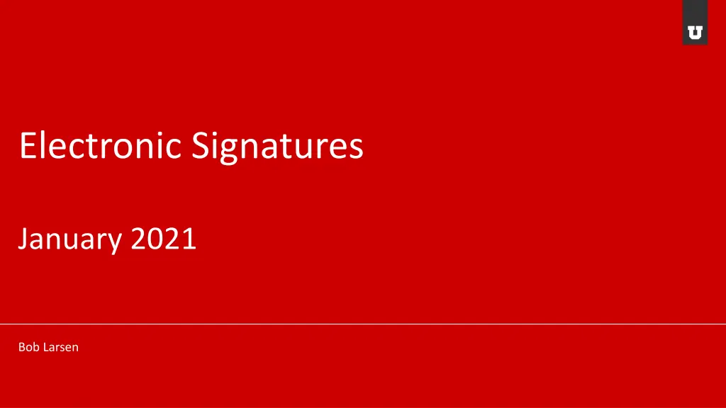 electronic signatures