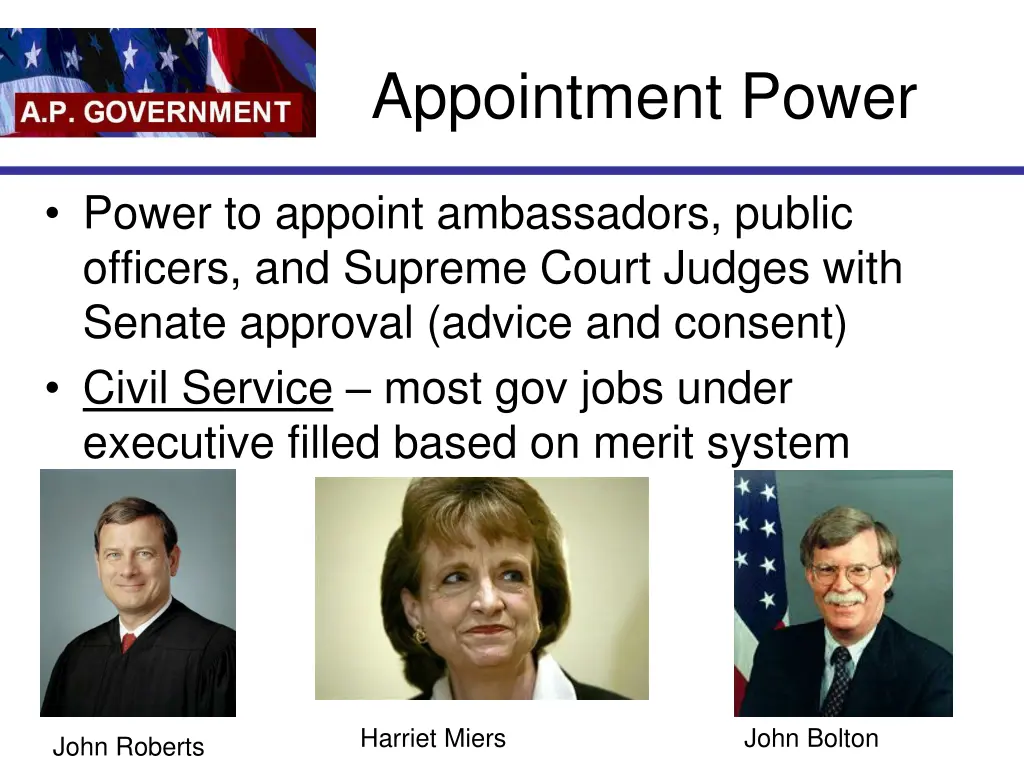 appointment power