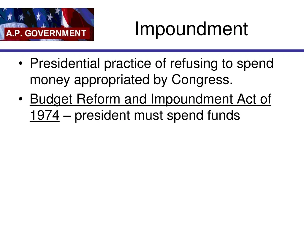 impoundment