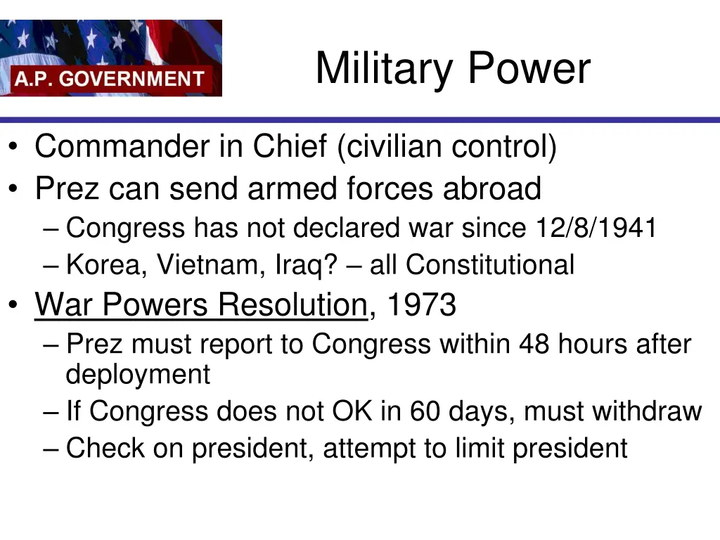 military power