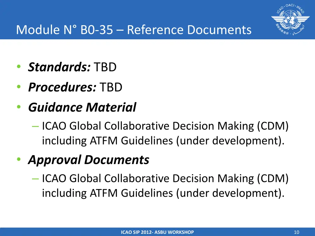 module n b0 35 reference documents
