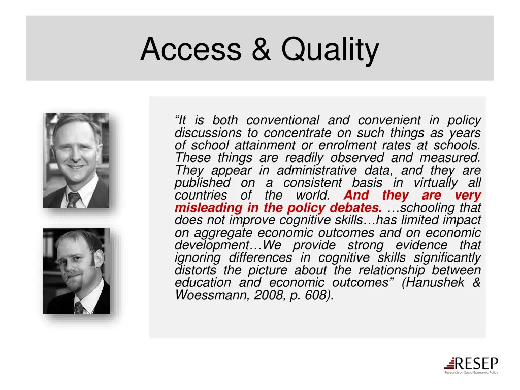 access quality