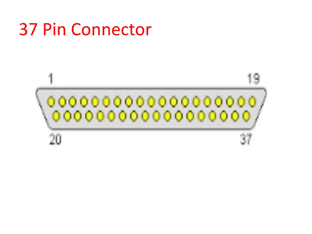 37 pin connector
