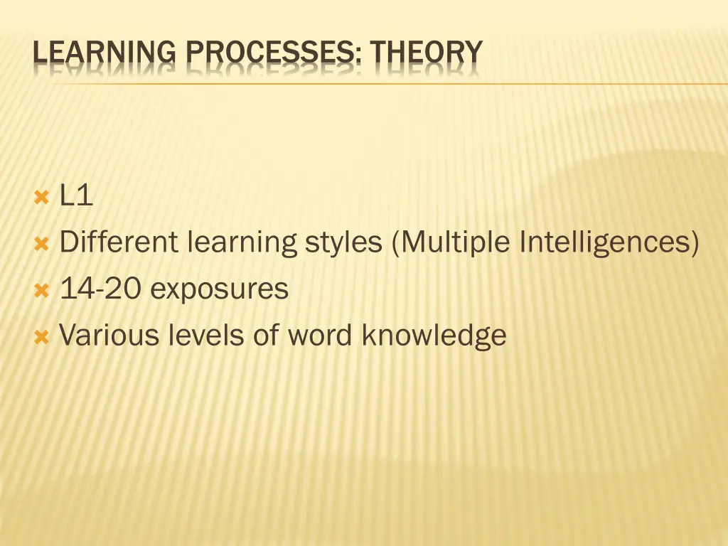 learning processes theory