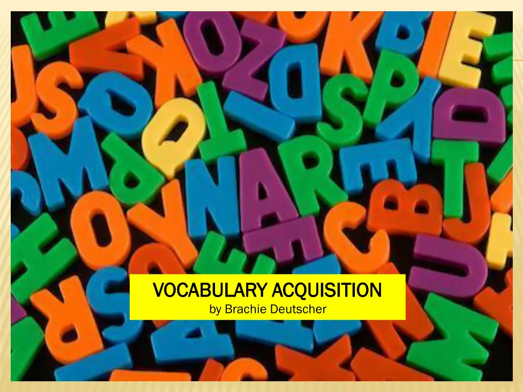 vocabulary acquisition vocabulary acquisition