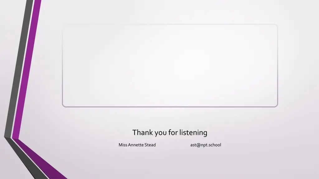 thank you for listening