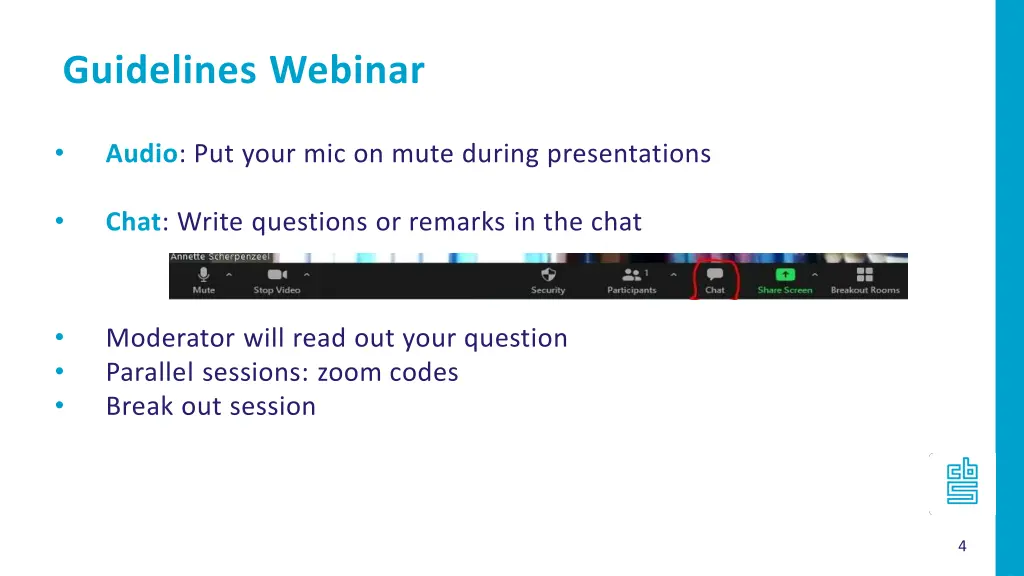 guidelines webinar