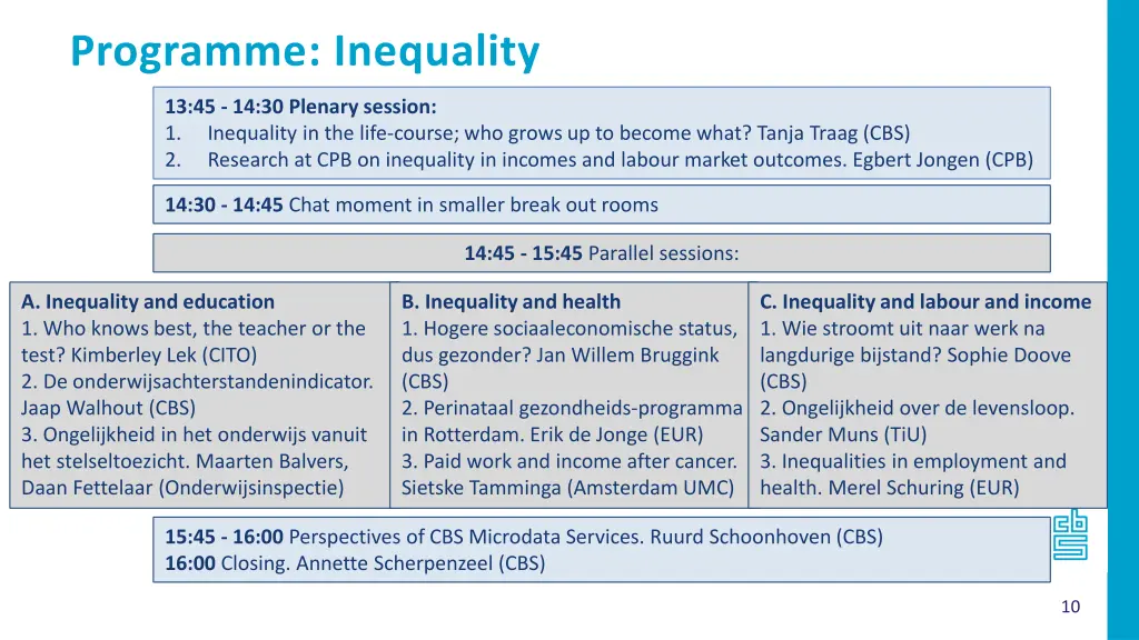 programme inequality