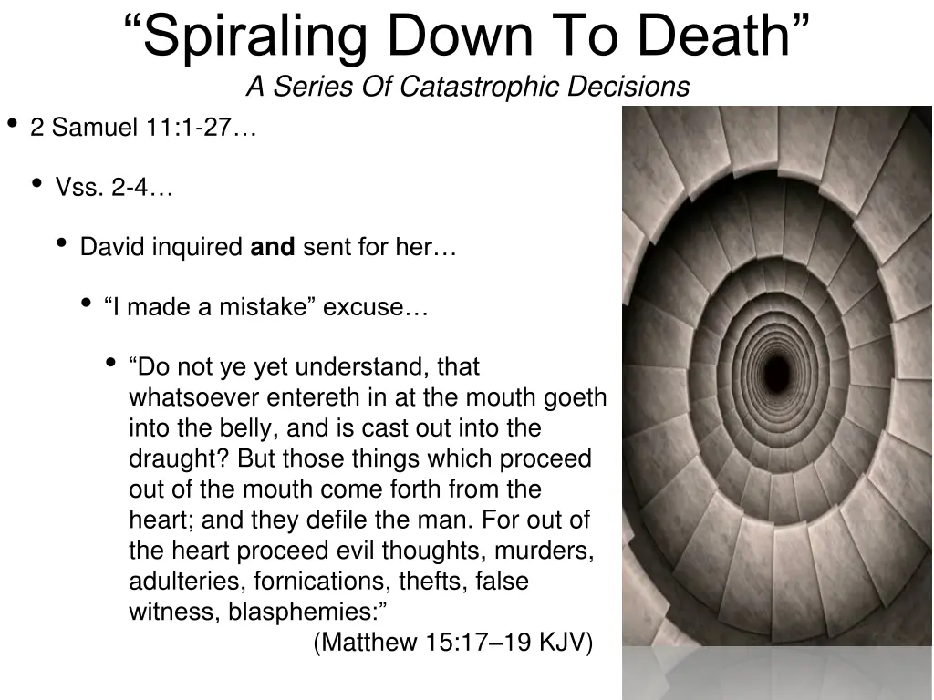 spiraling down to death a series of catastrophic 2