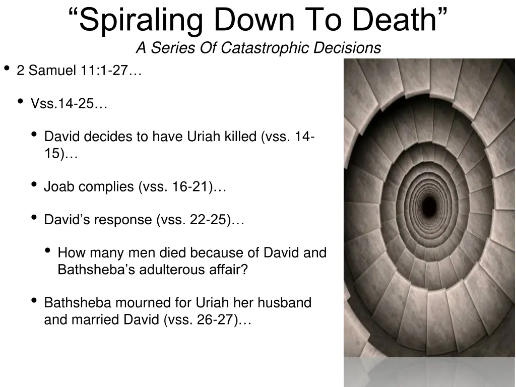 spiraling down to death a series of catastrophic 4