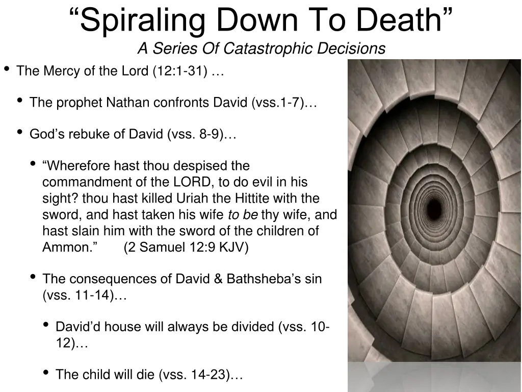 spiraling down to death a series of catastrophic 5