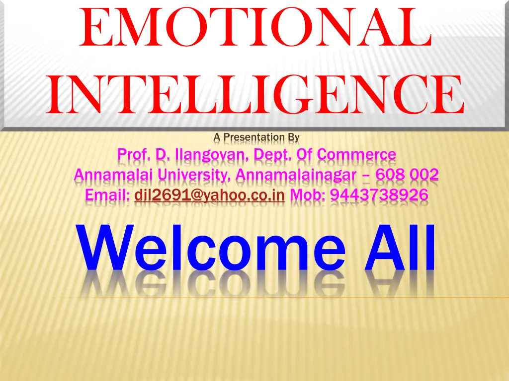 emotional intelligence