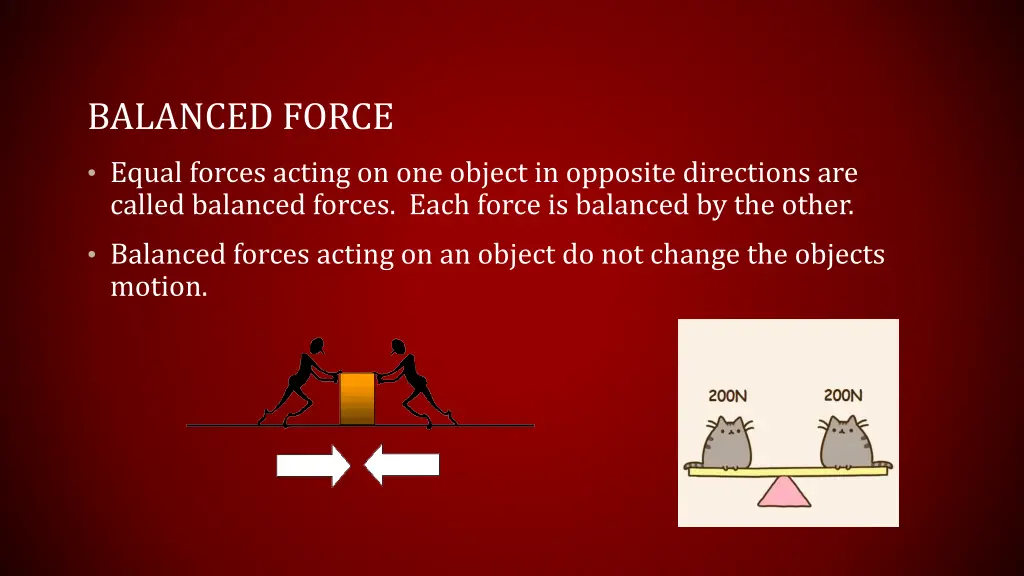 balanced force