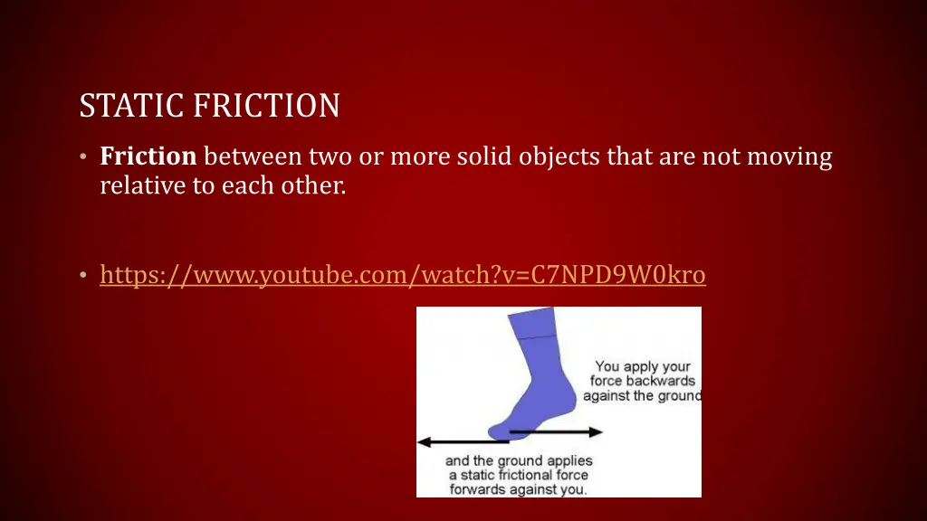 static friction