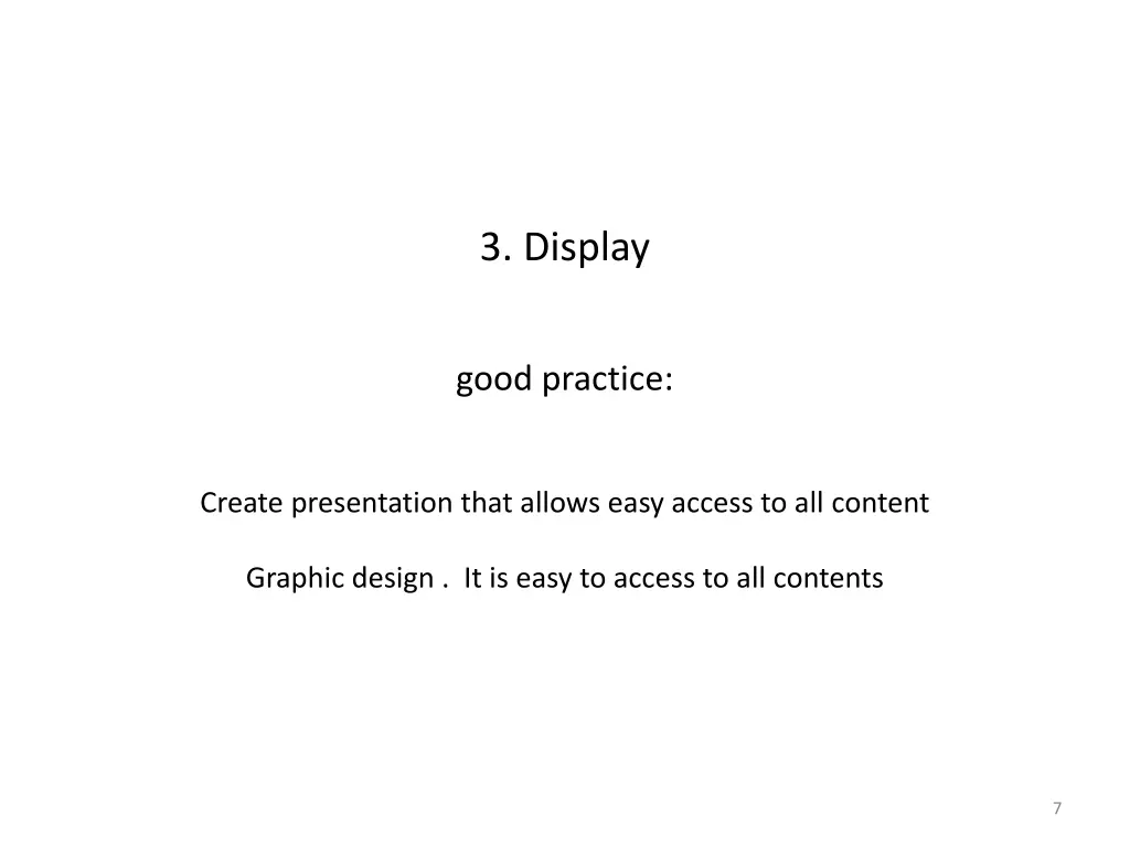 3 display