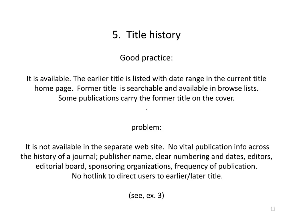 5 title history