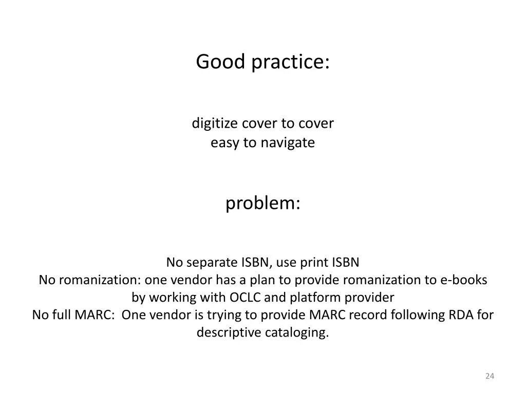 good practice 1