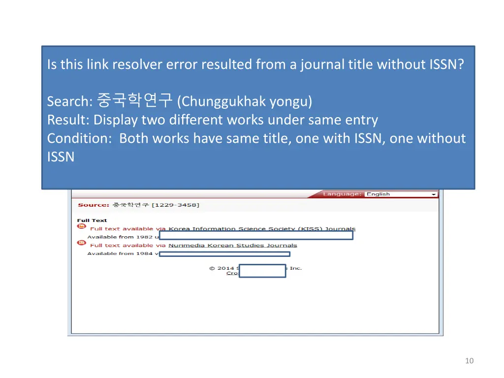 is this link resolver error resulted from