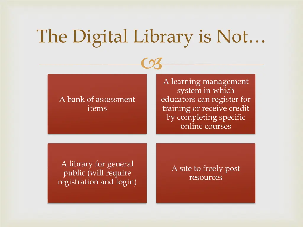 the digital library is not