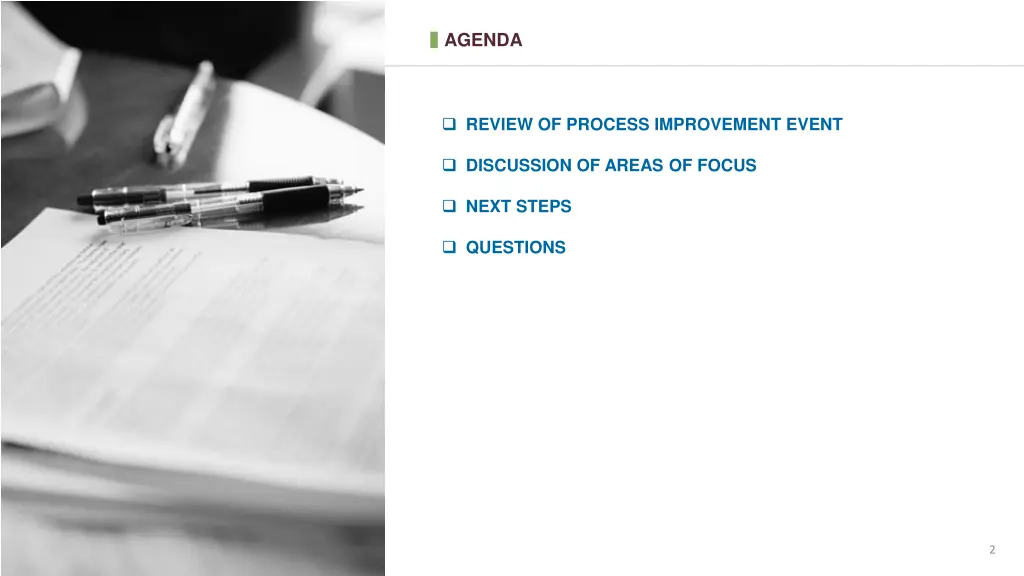 agenda