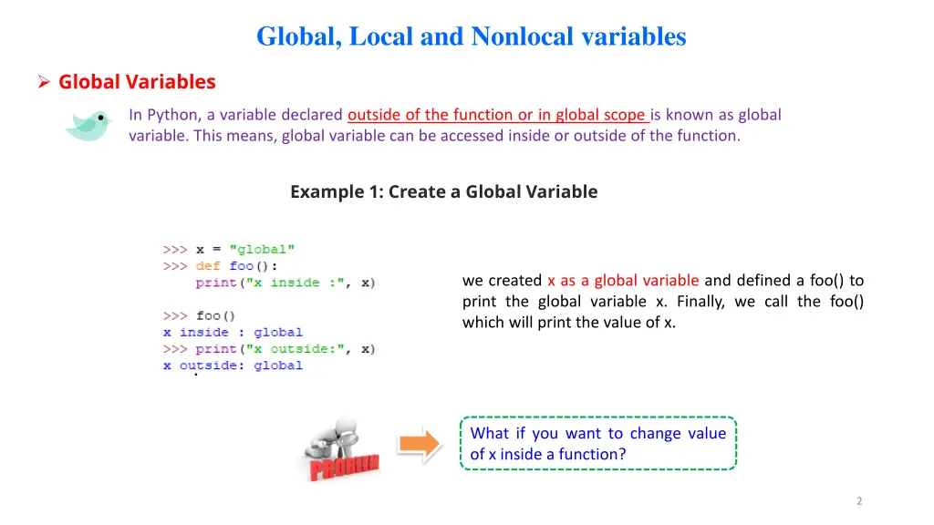 global local and nonlocal variables