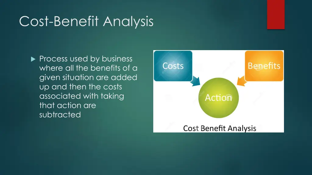 cost benefit analysis