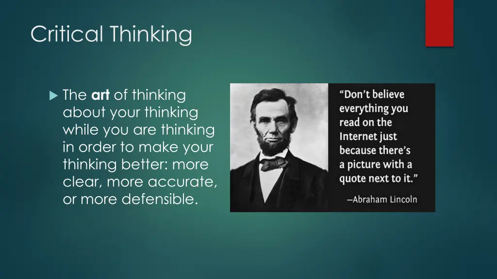 critical thinking